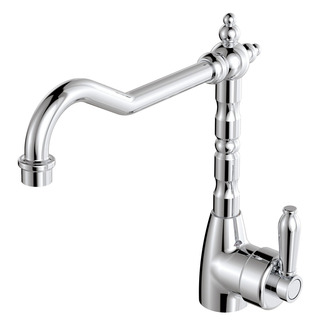 ELEANOR Shepherds Crook Kitchen Sink Mixer Chrome LF