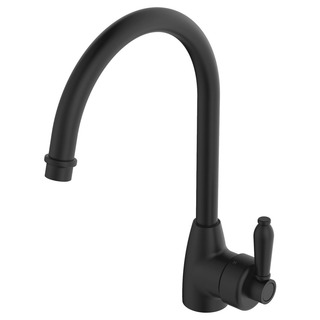 ELEANOR Gooseneck Kitchen Mixer Matte Black LF 