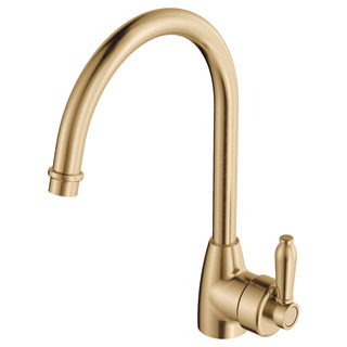 ELEANOR Gooseneck Kitchen Mixer Urban Brass LF 