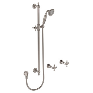Lillian Rail Shower Set, Brushed Nickel