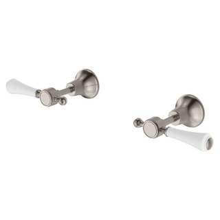 Lillian Lever Wall Top Assemblies, Brushed Nickel