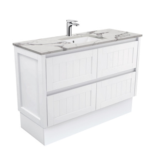 Sarah Calacatta Marble Undermount 1200 Hampton Vanity on Kick