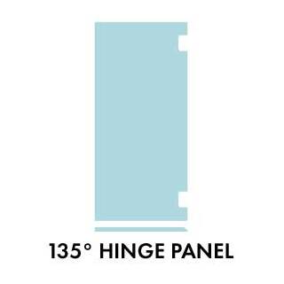 Purity Shower- 135 DEG HINGE -2050Hx454W