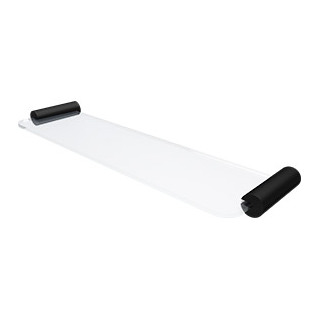 PILLAR Glass Shelf BLACK