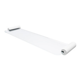 PILLAR Glass Shelf WHITE