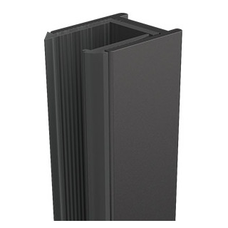 Purity NERO U CHANNEL 2100 - BLACK (2 part PVC glazing rubber)