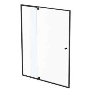 Trilo-INLINE ADJ DOOR-1950Hx1500W- BLK adjustable: 1405-1550mm