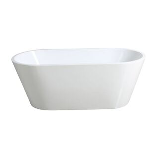 Bath Tub Free Standing 1400mm Modern Oval Curve Design 1390*710*585mm