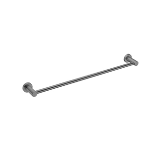 MECCA SINGLE TOWEL RAIL 600MM Gun Metal Grey