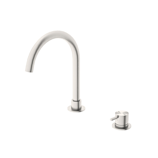 MECCA HOB BASIN MIXER ROUND SPOUT Brushed Nickel