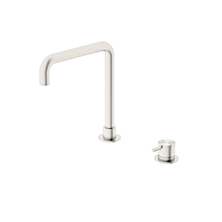 MECCA HOB BASIN MIXER SQUARE SPOUT Brushed Nickel