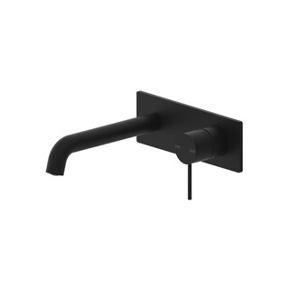 MECCA WALL BASIN MIXER 160MM Matte Black