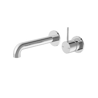 MECCA WALL BASIN MIXER HANDLE UP 160MM (SEPARATE BACK PLATE) Chrome
