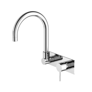 MECCA WALL BASIN MIXER SWIVEL SPOUT Chrome