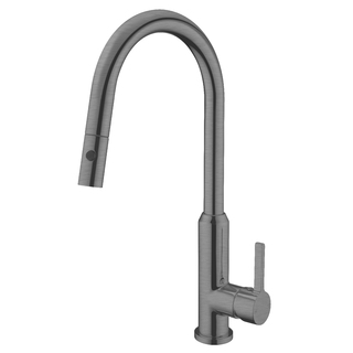 PEARL PULL OUT SINK MIXER WITH VEGIE SPRAY FUNCTION Gun Metal Grey