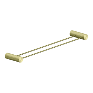 OPAL DOUBLE TOWEL RAIL 600MM Brushed Gold