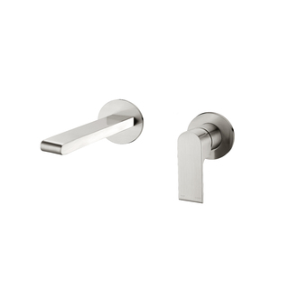 BIANCA WALL BASIN MIXER (Separate Back Plate) Brushed Nickel