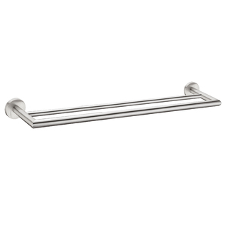 DOLCE DOUBLE TOWEL RAIL 700MM Brushed Nickel