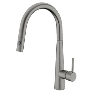 DOLCE PULL OUT SINK MIXER WITH VEGIE SPRAY FUNCTION Gun Metal Grey