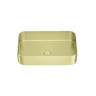 OPAL STAINLESS STEEL BASIN Brushed Gold Rectangle 550x352x120mm