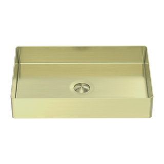 OPAL STAINLESS STEEL BASIN Brushed Gold Rectangle 550x352x120mm