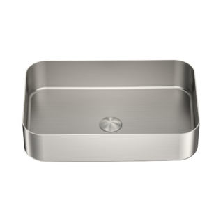 OPAL STAINLESS STEEL BASIN Brushed Nickel Rectangle 550x352x120mm