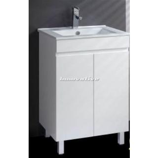 Bathroom Vanity & Basin Ceramic Top 2 Pac Fingerpull 600W x 460mm