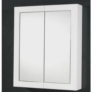Mirror Cabinet Shaving Medicine Bathroom 600Wx750H Frame Door NEW Wall Hung or In-wall White Border