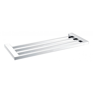 Chrome Bath Towel Shelf Rack Square Design Ser05 Bathroom Accessories 600 x 220 x 20mm