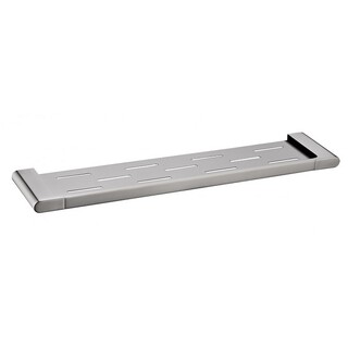 Brushed Gun Metal Shower Shelf Curve90 420*130*25mm Curve90 Square Edge Bathroom Accessories