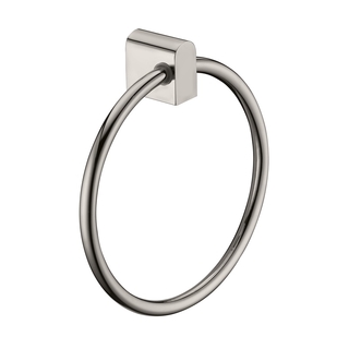 Brushed Brushed Nickel Hand Towel Ring Curve90 Square Edge Bathroom Accessories