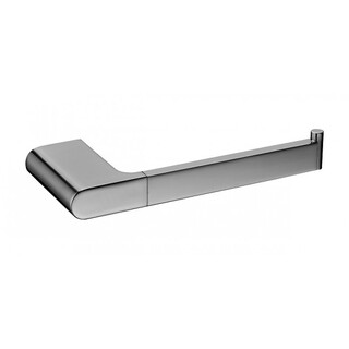 Brushed Gun Metal Toilet Roll Holder Curve90 Square Edge Bathroom Accessories