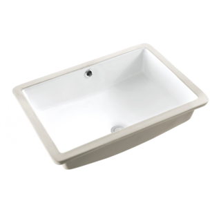 Undermount Ceramic Basin Cube Design 465wX310d mm Internal with Overflow NEW