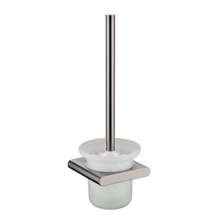 Brushed Brushed Nickel Toilet Brush Curve90 Square Edge Bathroom Accessories