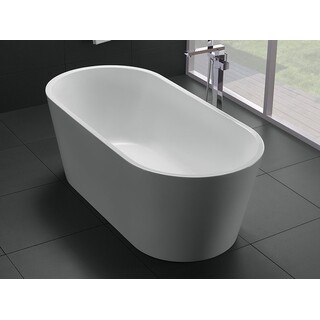 Bath Tub Free Standing 1400mm Modern Oval Curve Design 1400*700*580