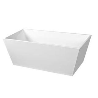Bath Tub Free Standing 1500mm Rectangle Square Edge Cube Design 1500*750*580