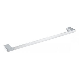 Chrome Single Towel Rail Holder Cube Design Ser05 800x72x20mm