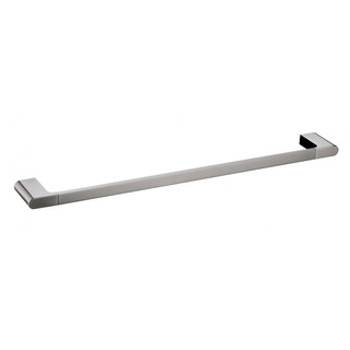 Brushed Gun Metal Single Towel Rail 600mm Curve90 Square Edge Bathroom Accessories