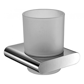 Brushed Gun Metal Single Tumbler Curve90 Square Edge Bathroom Accessories