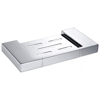  Chrome Finish Brass Metal Shower Bathroom Soap Dish 195 x 92 x 20mm Ser05