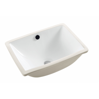 Undermount Ceramic Basin SML Rectangle Design 460w x330d x185h mm with Overflow