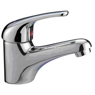 Solid Lever Brass Chrome Fixed Bathroom Basin Mixer Faucet Tapware