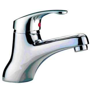 Arch Solid Lever Brass Chrome Fixed Bathroom Basin Mixer Faucet Tapware