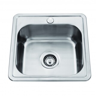 Single Kitchen Sink With Tap Hole Stainless Steel LGE 447*440*180