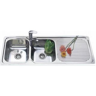 Double (Dual) Bowl Single Drain Kitchen Sink 1200*500*180
