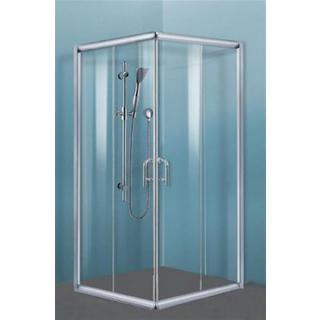 Framed Shower Screen Sizes: 900/ 1000 6mm Door And Return Panel Set Toughened Glass