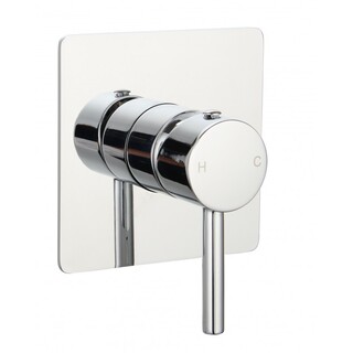 Lollypop Pintail Lever Shower Mixer Bath Mixer Wall Mixer Square Plate Brass Chrome