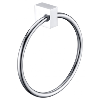 Chrome Round Hand Towel Ring Wall Mounted Ser05