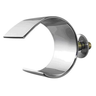 Chrome Bath Wall Spout Waterfall Brass Curved Design