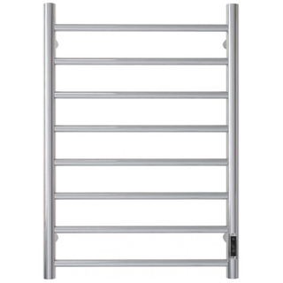 8 Round Bars Heated Towel Rail With Timer 700*600mm